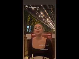 Samantha hanratty via instagram stories