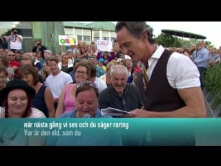 Orup, sanna nielsen and the audience regnet det bara öser ner (allsång på skansen)