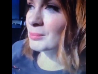 Yay thank you so so so much @feliciaday and i figured out who she was it was rose tyler (billie piper) #neverweird