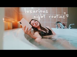 Sadie aldis trying to have the most extra night routine! (key word trying)