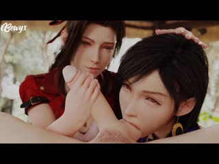 Awf tifa lockhart and aerith gainsborough blowjob