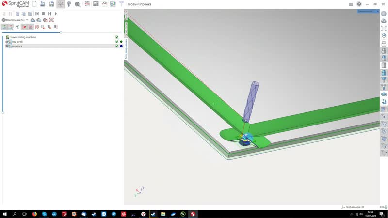 Композитная панель и спруткам практик 14 и фрезерно гравировальный станок с чпу woodtec h 2040c p2
