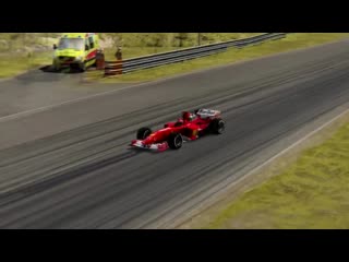 Ferrari f1 2004 michael schumacher vs supercars at zandvoort
