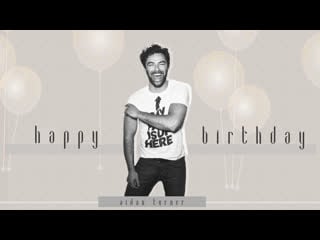 Aidan turner tribute || happy birhday card || june 19, 2020