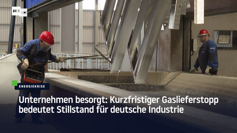 Unternehmen besorgt kurzfristiger gaslieferstopp bedeutet stillstand für deutsche industrie