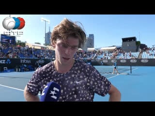 Andrey rublev | interview | australian open 3r