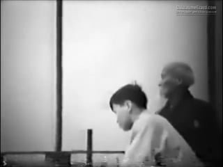 Rare demonstration with morihei ueshiba