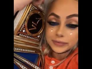 Liv morgan | #livmorgandiary livy girl loves her title 💙