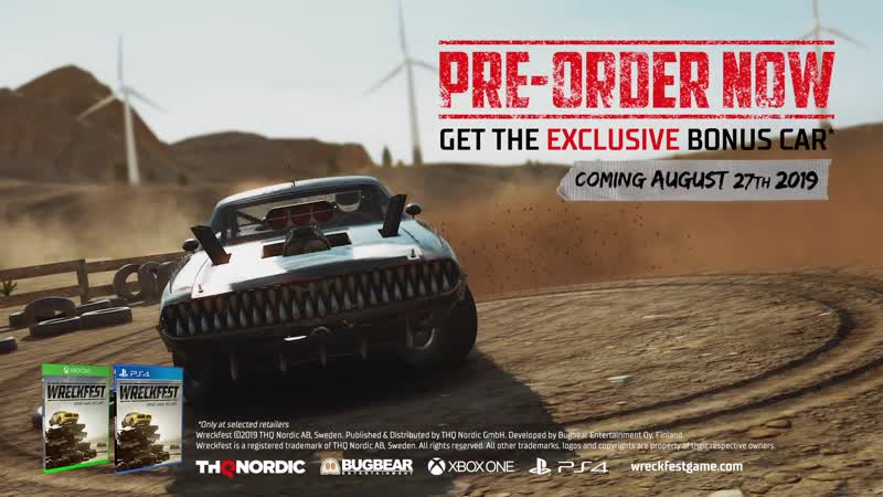 Wreckfest console release date trailer