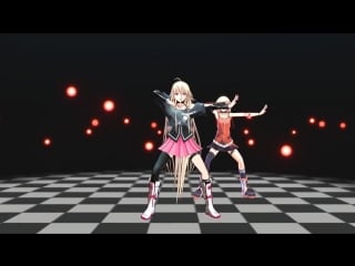 Vocaloid вокалоид mmd iaちゃんとoneちゃんで被害妄想携帯女子(笑)