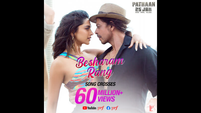 Besharam rang 60 million views