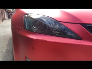 Autoskill wrap lexus is250 teckwrap strawbery red