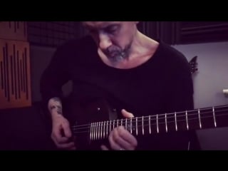 Nergal recording guitar solo (studio 26 02 2018)