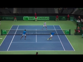 A great rally is finished off emphatically by vasek pospisil