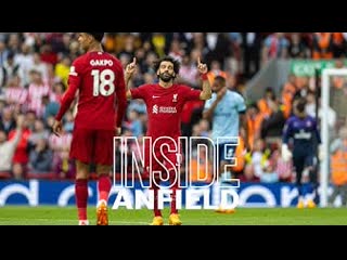 Inside anfield liverpool 1 0 brentford | best tunnel cam footage as salah wins it