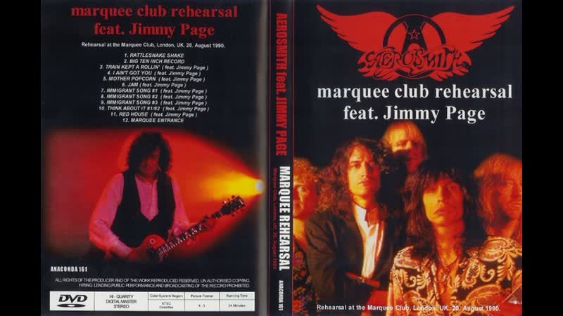 Aerosmith with jimmy page 1990 live at the marquee club