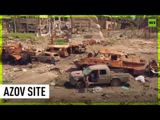 Corpses and debris at site of azov's failed bid to break siege