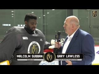 Малькольм суббан первое интервью в форме vegas golden knights