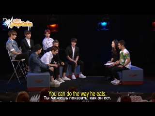 [rus sub] bts impersonate each other @ sbs popasia tv