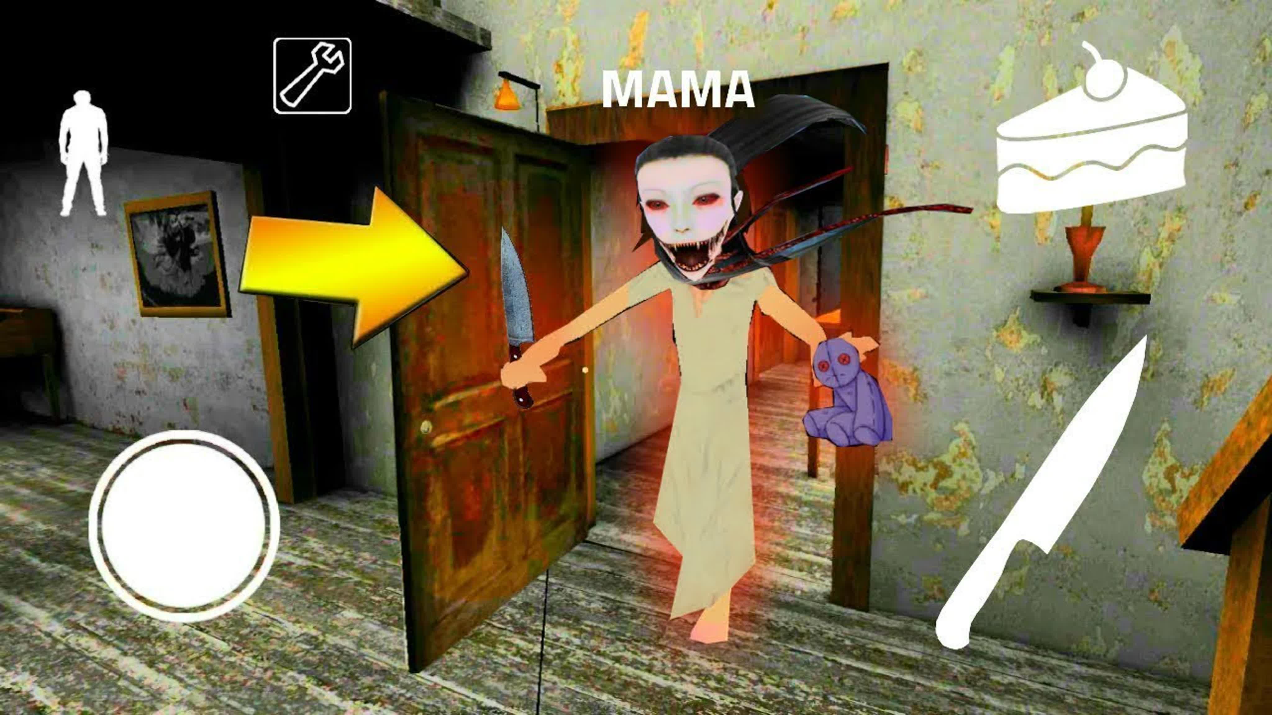 Эта *проклятая* мама крейси ходит за мной mama in eyes horror game
