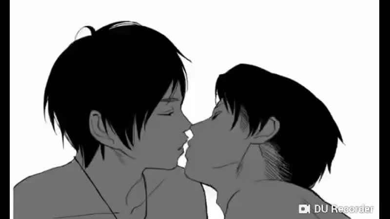 Эрен и леви|яой|гиф|