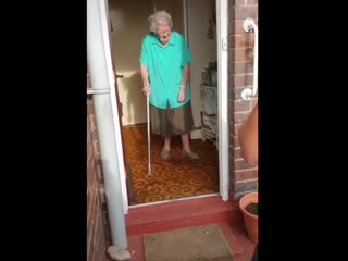 Bin collectors surprise one of their favorite customers on her 100th birthday❤️