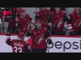 Derek stepan earns shg from his own blue line