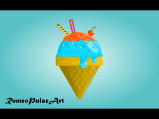 Ice cream (romeopulse, speedart, vectorart)