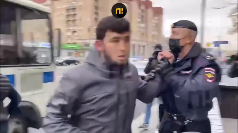 Задержание радикалов (игиловцев) у посольства франции в москве