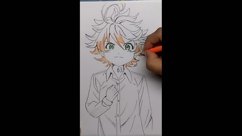 Как нарисовать эмму из аниме обещанный неверленд yakusoku no neverland