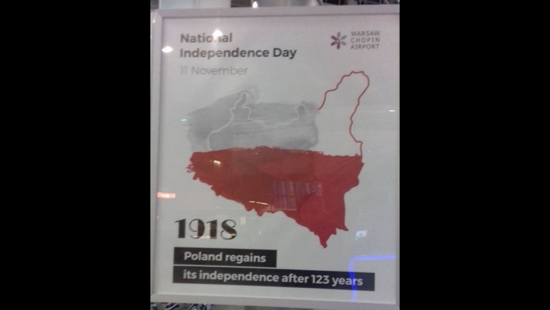 Скандал з мапай польшчы ў варшаўскім аэрапорце ці крыўдзіць яна беларусаў?