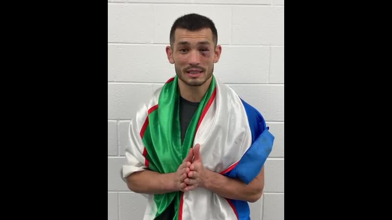 Махмуд мурадов обратился к фанатам после яркой победы на ufc dc