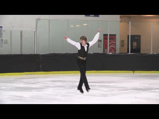 Daniel tioumentsev mw sectionals 2019 novice men fs (720p60fps)