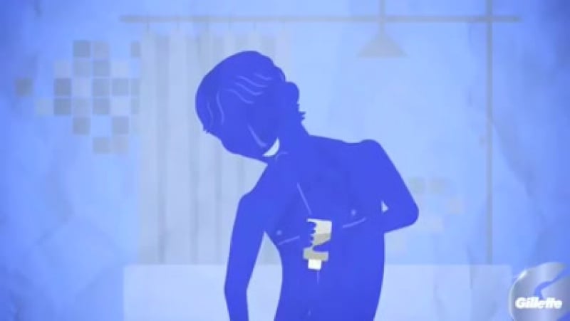 Реклама gillette как брить пах совет от производителя