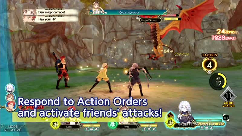 Atelier ryza ever darkness &amp; the secret hideout play video "battle system"