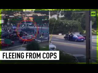 Driver strikes pedestrians in atlanta while fleeing from police