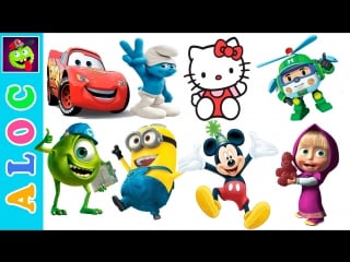 Big collection of stickers mickey mouse, minions, disney cars, spiderman, disney, monster high