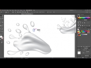 How to create milk and water splash in adobe illustrator cc tutorial