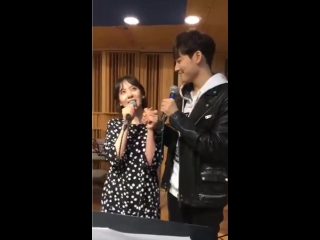 Kevin & actors mhe "first time in love" @ rehearsal of musical "maybe happy ending" inatalive's live