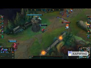 I was the kench i blocked 4 rockets to save that yasuo and still got the gold its a normal game right but i liked the play and w