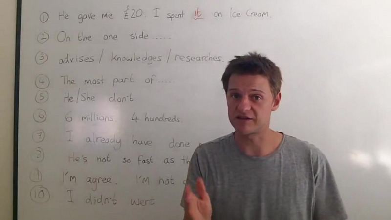 The most common mistakes in english lesson 2