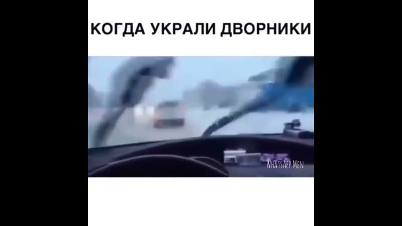 Когда украли дворники