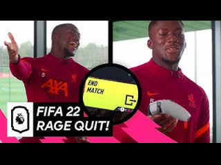 Ibrahima konate rage quits in fifa challenge | uncut