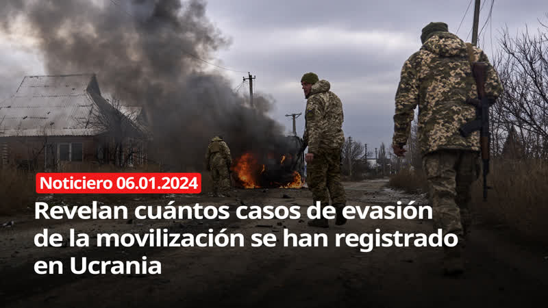 Noticiero rt 06 01 2024 rusia informa que ucrania en un solo día perdió más de 500 uniformados