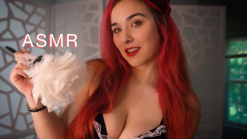Asmr kitten maid cleans you 💦 pov personal attention in 4k💗