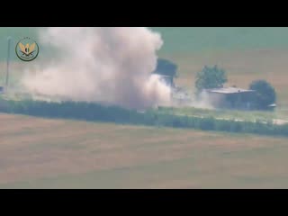 Syria devastating kornet strike by nlf on group of assads forces and vehicles on huwayz front earlier today ghab plain nw ham