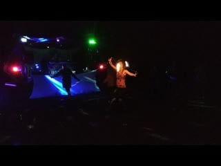 Fire show by veide on open air spring dance (2019 05 09)
