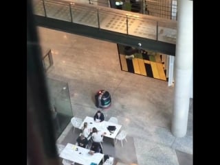 The new cleaning staff at the paddington basin s лондон 10 08 2017