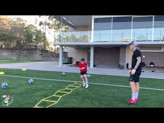 Full training session with incredible 9 year old talent santi joner 1on1 обрезка 01