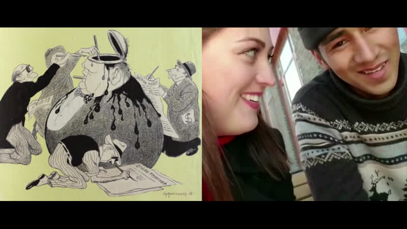 "грязная чернильница", 1950 год кукрыниксы